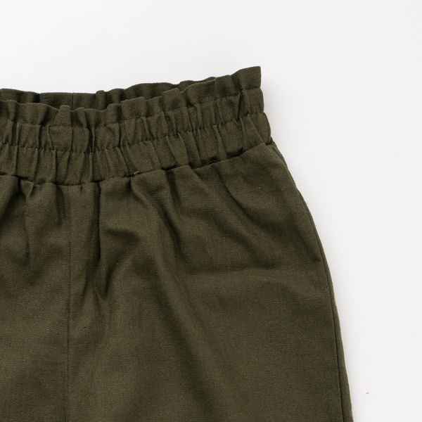 Gaucho Pant in Olive Linen