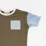 Load image into Gallery viewer, Relaxed Pocket Tee in Olive Prairie
