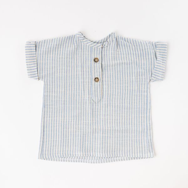 Popover Shirt in Prairie Stripe
