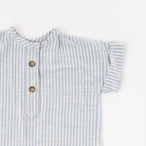 Popover Shirt in Prairie Stripe