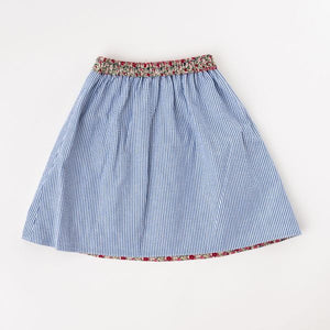 Reversible Skirt in Azure Posy