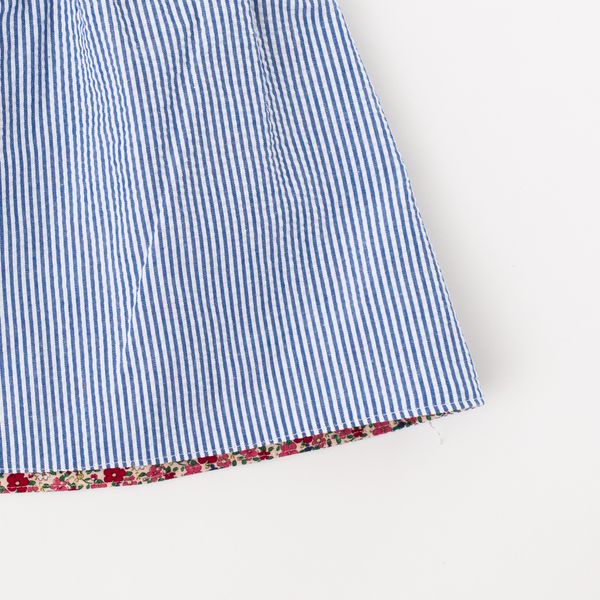 Reversible Skirt in Azure Posy