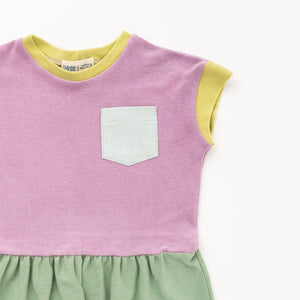 Casual Dress in Sorbet Colorblock