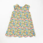 Load image into Gallery viewer, Scalloped Dress in Summer Wildflowers
