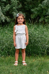 Knotted Shortsuit in Prairie Stripe