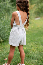 Load image into Gallery viewer, Knotted Shortsuit in Prairie Stripe
