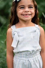 Load image into Gallery viewer, Knotted Shortsuit in Prairie Stripe
