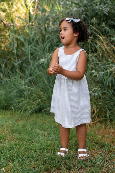 Weekend Dress in Prairie Stripe