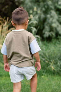 Easy Short in Prairie Stripe