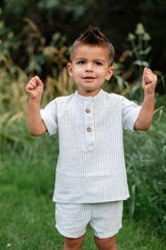 Load image into Gallery viewer, Popover Shirt in Prairie Stripe
