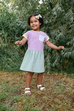 Load image into Gallery viewer, Casual Dress in Sorbet Colorblock
