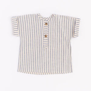 Popover Shirt in Lake Stripe