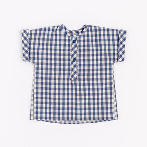 Popover Shirt in Ink Gingham