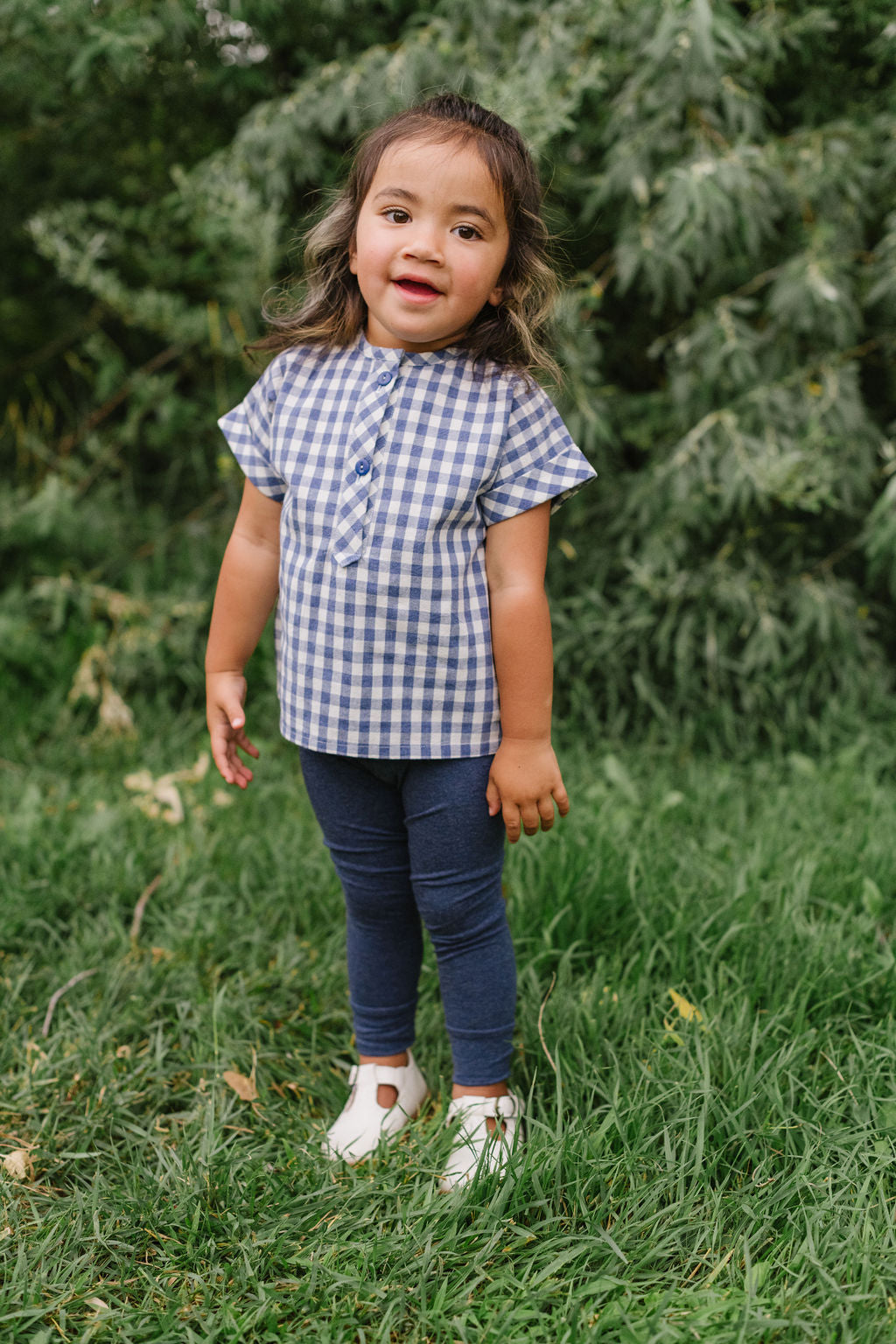 Popover Shirt in Ink Gingham