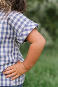 Popover Shirt in Ink Gingham