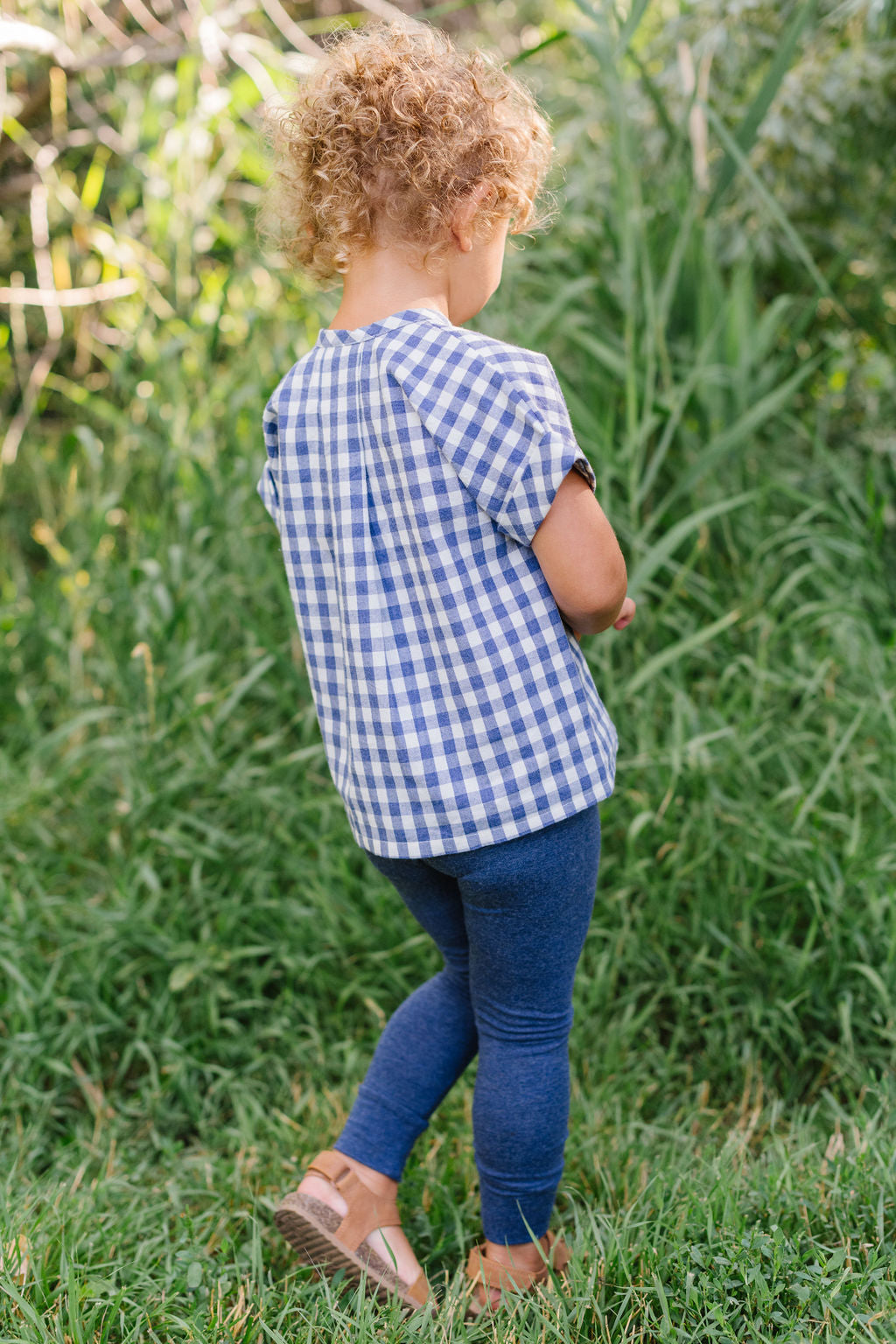 Popover Shirt in Ink Gingham