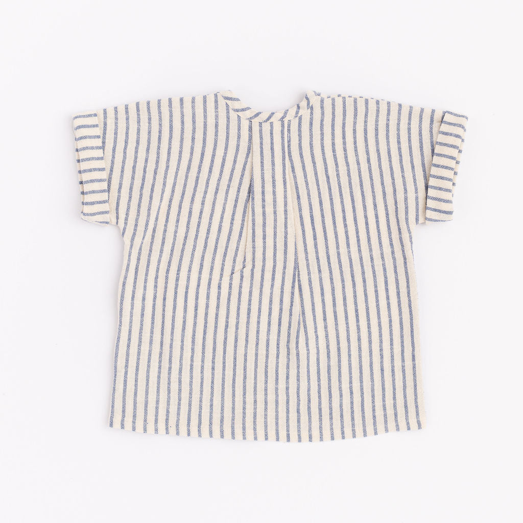 Popover Shirt in Lake Stripe