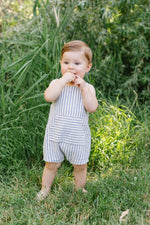 Load image into Gallery viewer, Knotted Shortall in Lake Stripe
