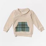 Load image into Gallery viewer, Bamboo Shawl Collar Sweatshirt in Flax Laurel
