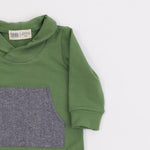 Load image into Gallery viewer, Bamboo Shawl Collar Romper in Grass
