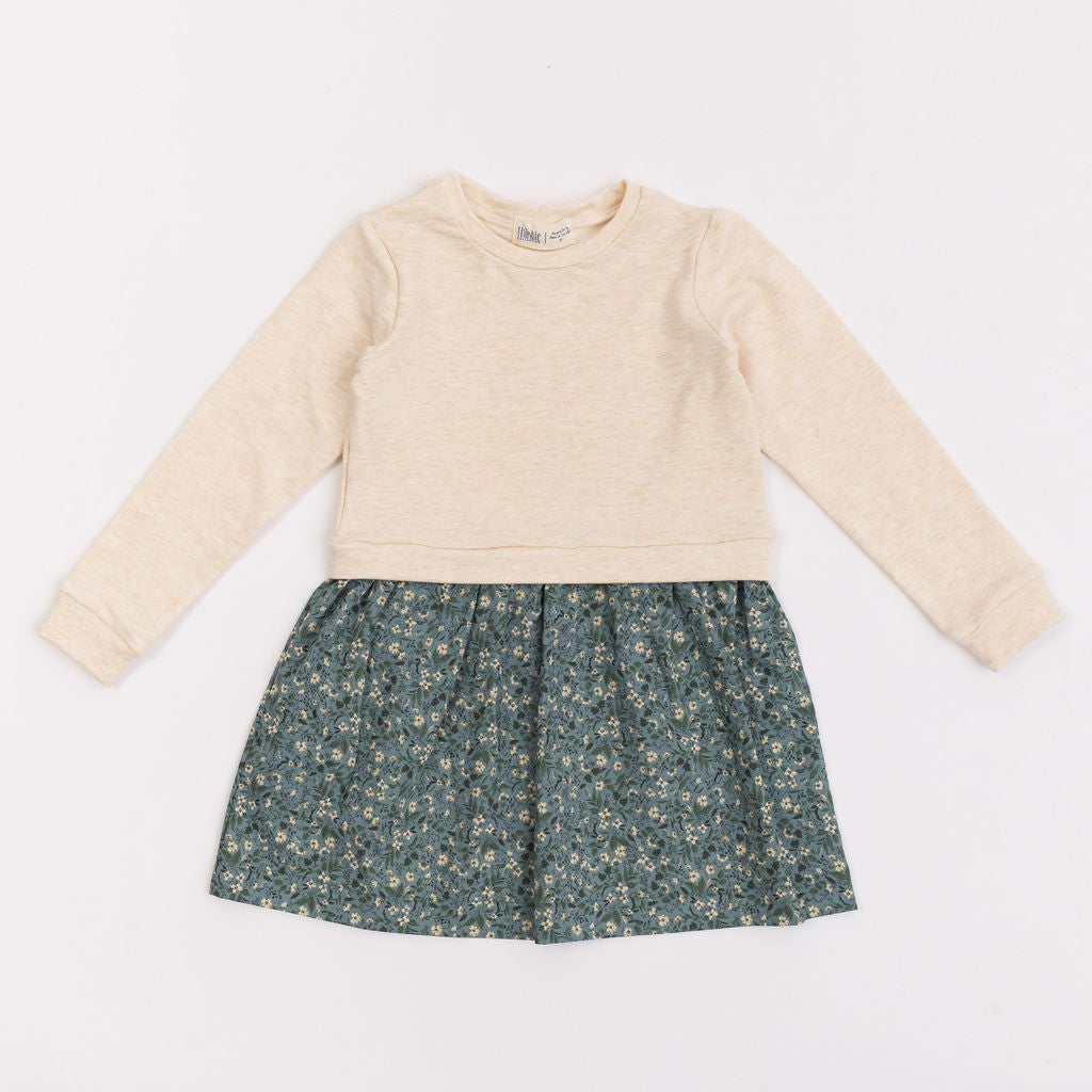 Classic Sweatshirt Dress in Flax Gardenia