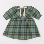 Load image into Gallery viewer, Birthday Dress in Laurel Plaid Flannel
