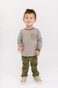 Corduroy Jogger in Olive