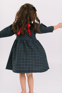 Birthday Dress in Mistletoe Plaid