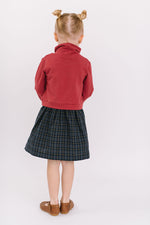 Load image into Gallery viewer, Funnel Sweatshirt Dress in Currant Mistletoe
