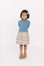 Load image into Gallery viewer, Funnel Sweatshirt Dress in Tide Meadow
