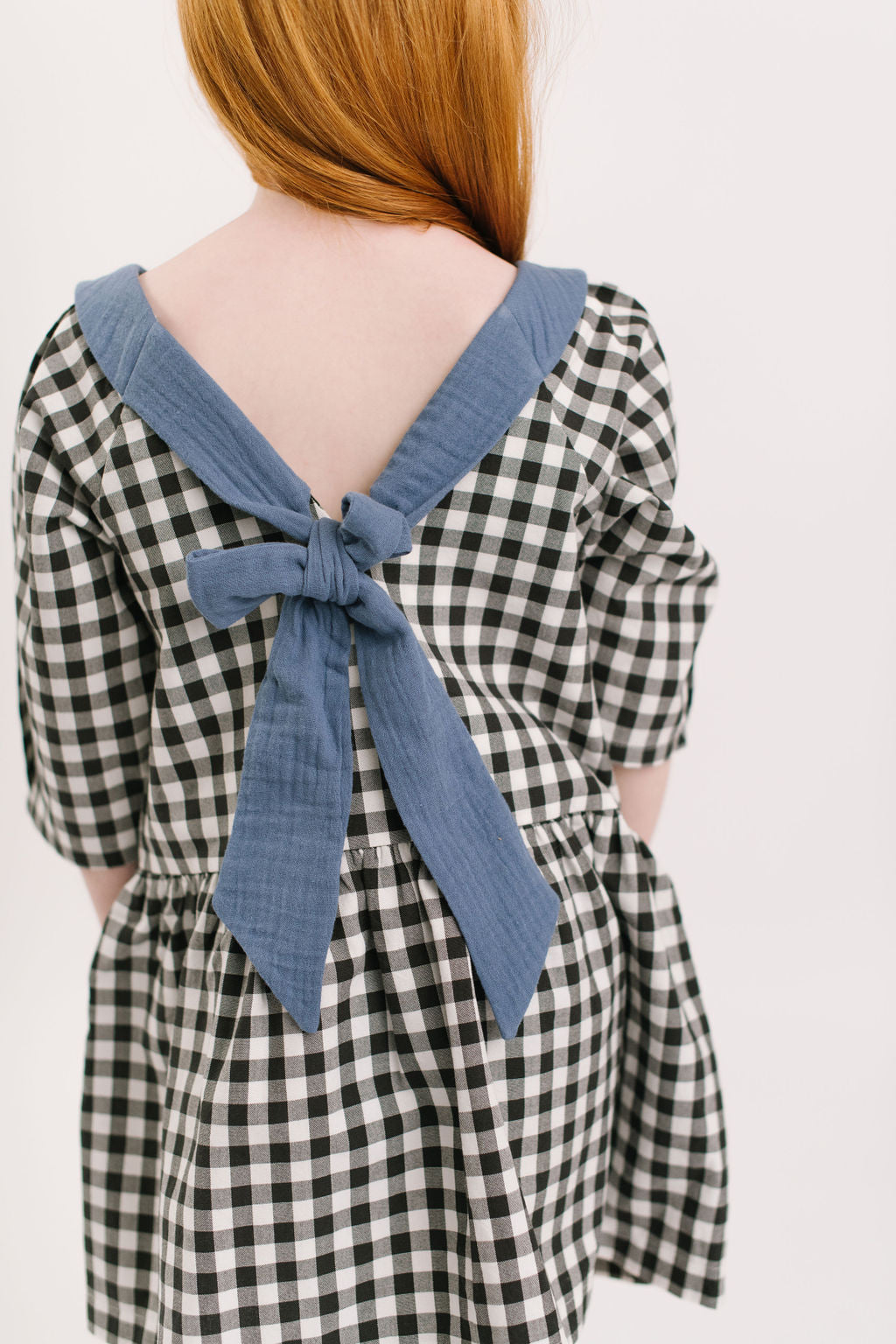 Celebration Dress in Shadow Gingham