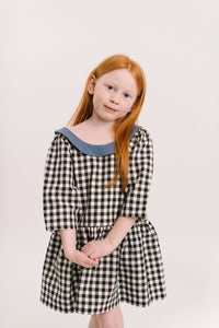 Celebration Dress in Shadow Gingham