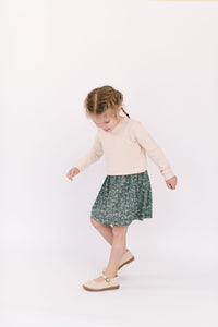 Classic Sweatshirt Dress in Flax Gardenia