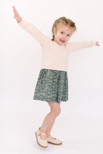 Load image into Gallery viewer, Classic Sweatshirt Dress in Flax Gardenia
