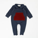 Load image into Gallery viewer, Bamboo Shawl Collar Romper in Evening Rust
