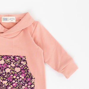 Shawl Collar Romper in Plumrose