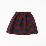 Load image into Gallery viewer, Reversible Skirt in Rust Gingham
