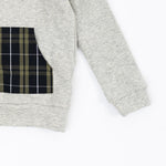 Load image into Gallery viewer, Shawl Collar Sweatshirt in Shadow Plaid
