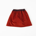 Load image into Gallery viewer, Reversible Skirt in Rust Gingham
