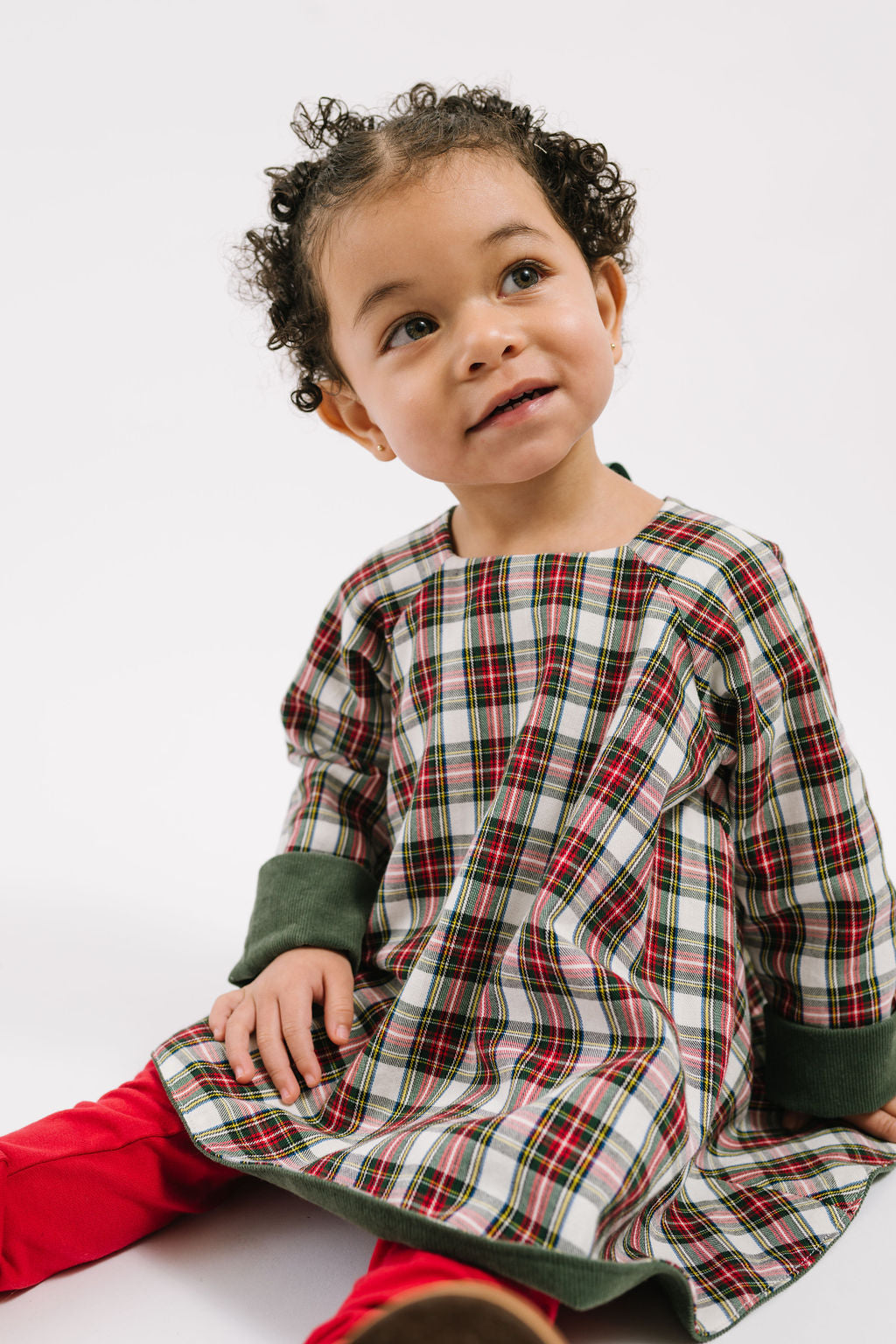 Reversible Swing Tunic in Evergreen Stewart