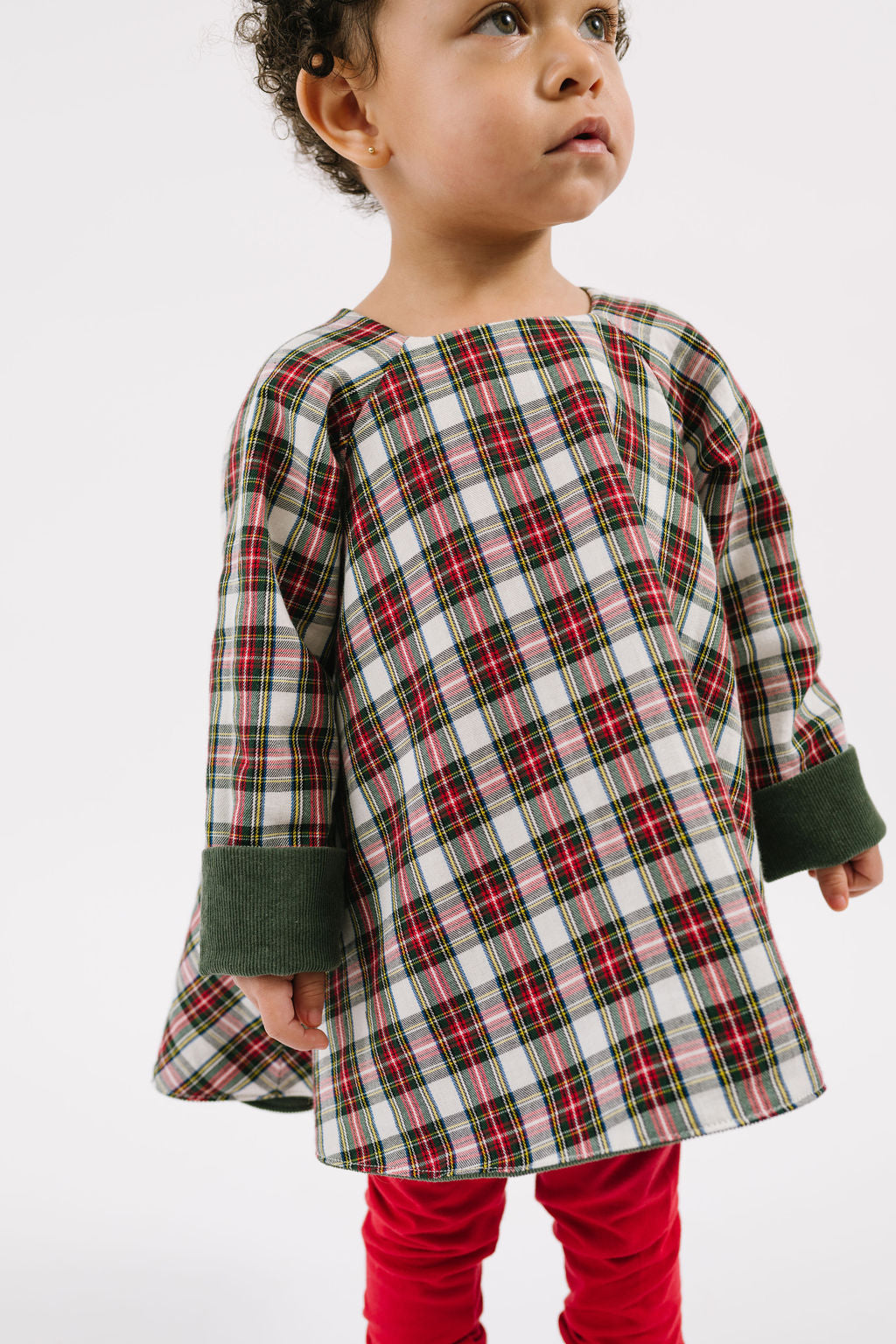 Reversible Swing Tunic in Evergreen Stewart