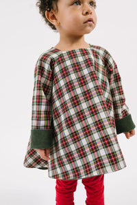Reversible Swing Tunic in Evergreen Stewart