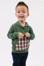 Load image into Gallery viewer, Shawl Collar Sweatshirt in Evergreen Stewart
