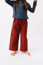 Load image into Gallery viewer, Corduroy Gaucho Pant in Rust
