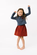 Load image into Gallery viewer, Reversible Skirt in Rust Gingham

