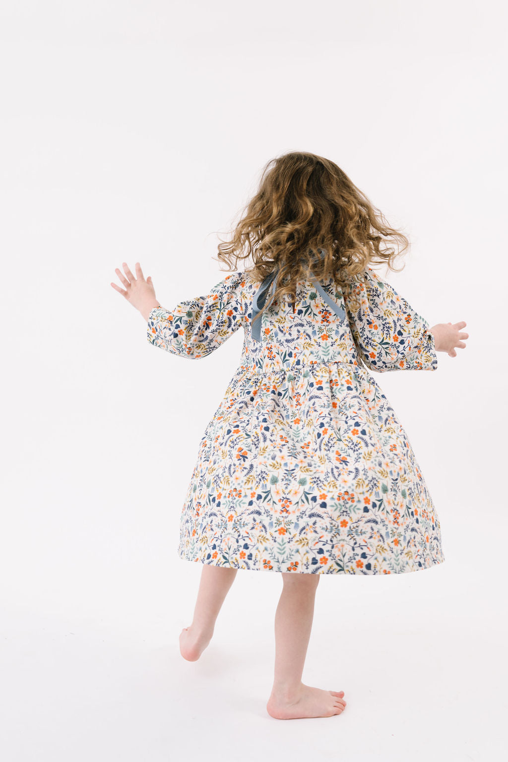 Birthday Dress in Fall Fields Thimble Birthday Dress in Fall Fields Thimble