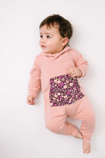 Load image into Gallery viewer, Shawl Collar Romper in Plumrose
