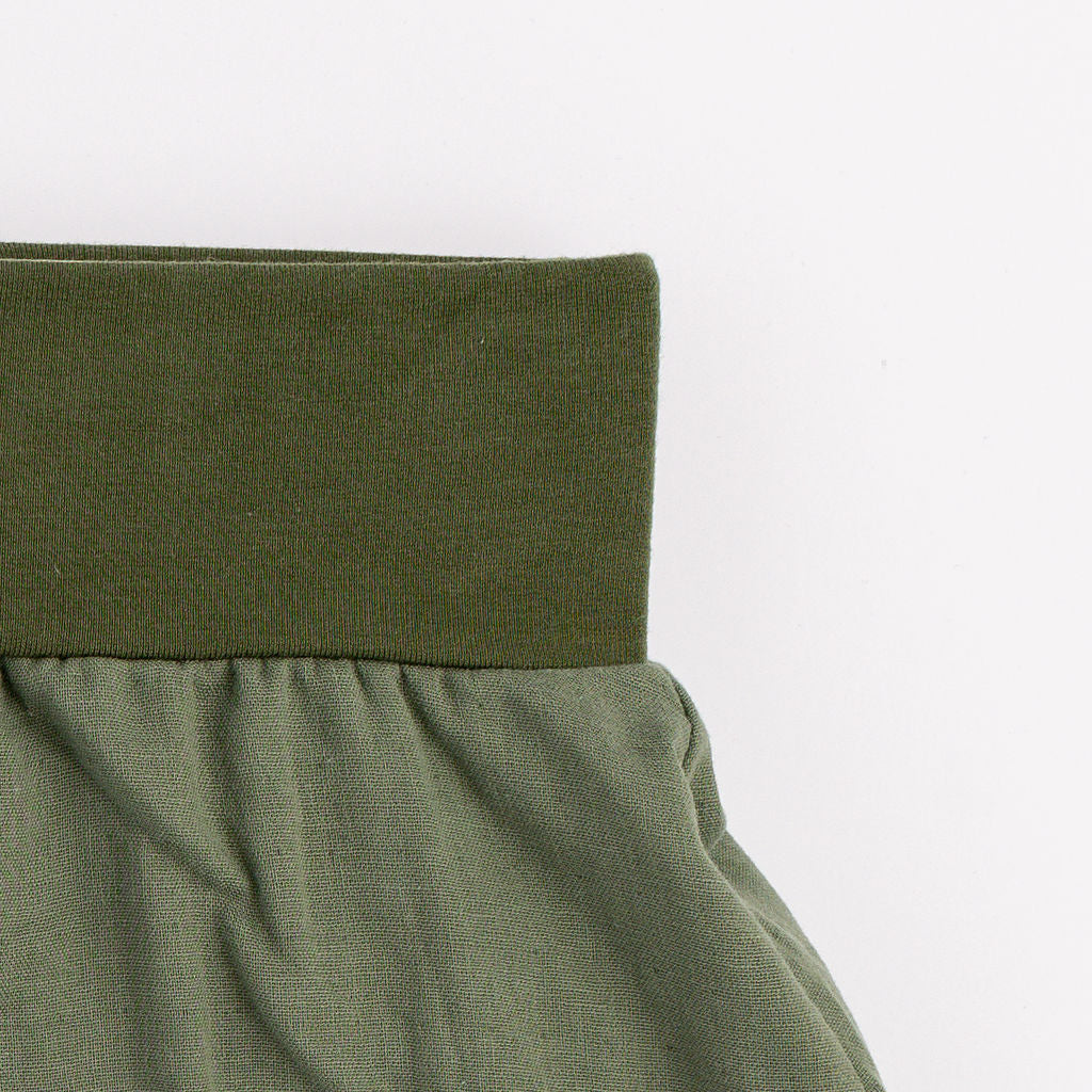 Gauze Jogger in Fern