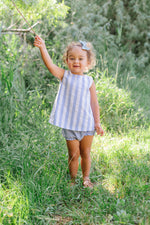 Load image into Gallery viewer, Flutter Bloomer in Harbor Gingham
