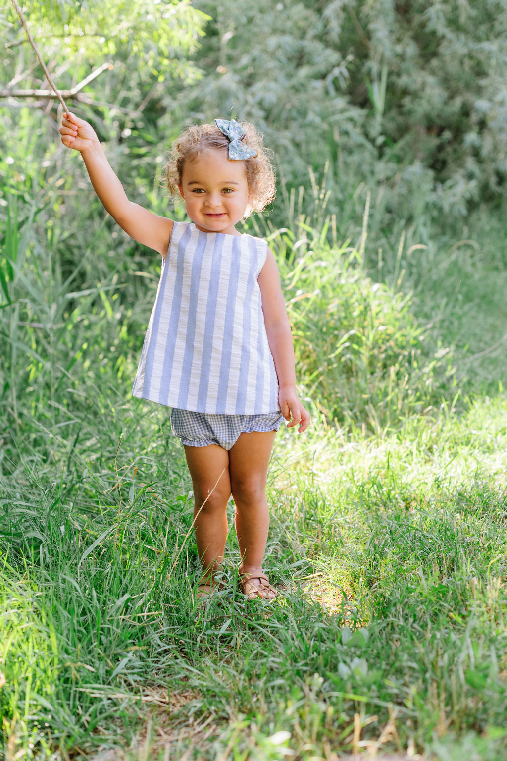 Reversible Tulip Tunic in Mayflower Harbor